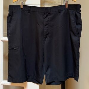 Grand Slam Men's Black Flat Front Shorts